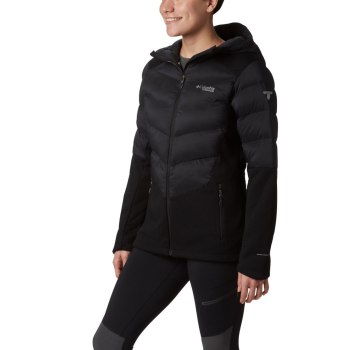 Columbia Ženske Jakne - Mt. Defiance Hybrid Crne | NIMO-47235